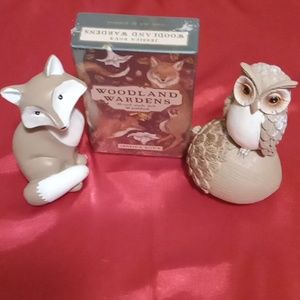 Woodland wardens oracle deck and guidebook with 6 inch resin woodland animals